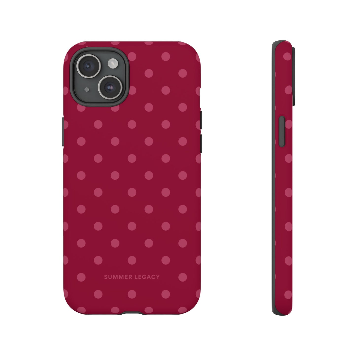 Berry Polka Dot iPhone Case