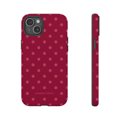 Berry Polka Dot iPhone Case