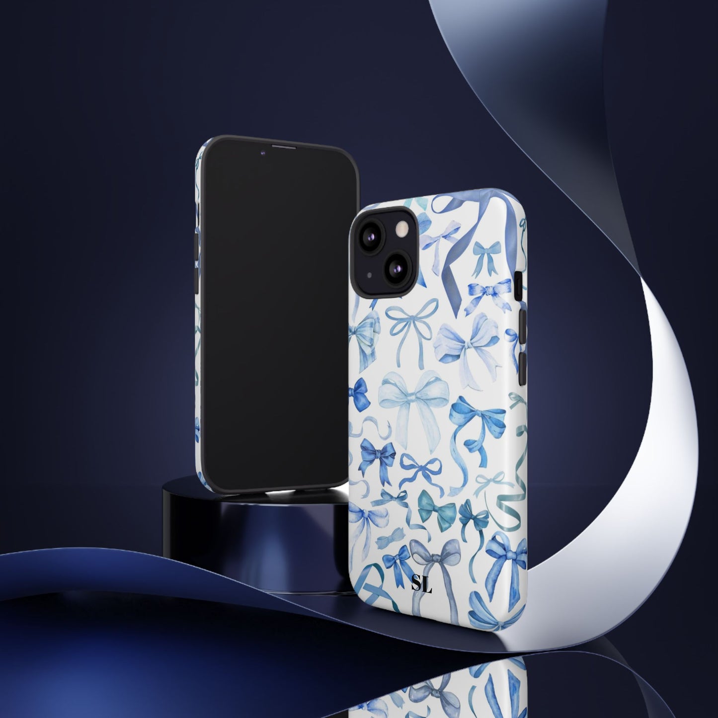 Blue Bows iPhone Case