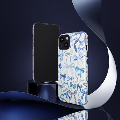 Blue Bows iPhone Case