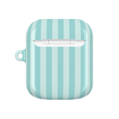 Teal Stripe AirPod Case