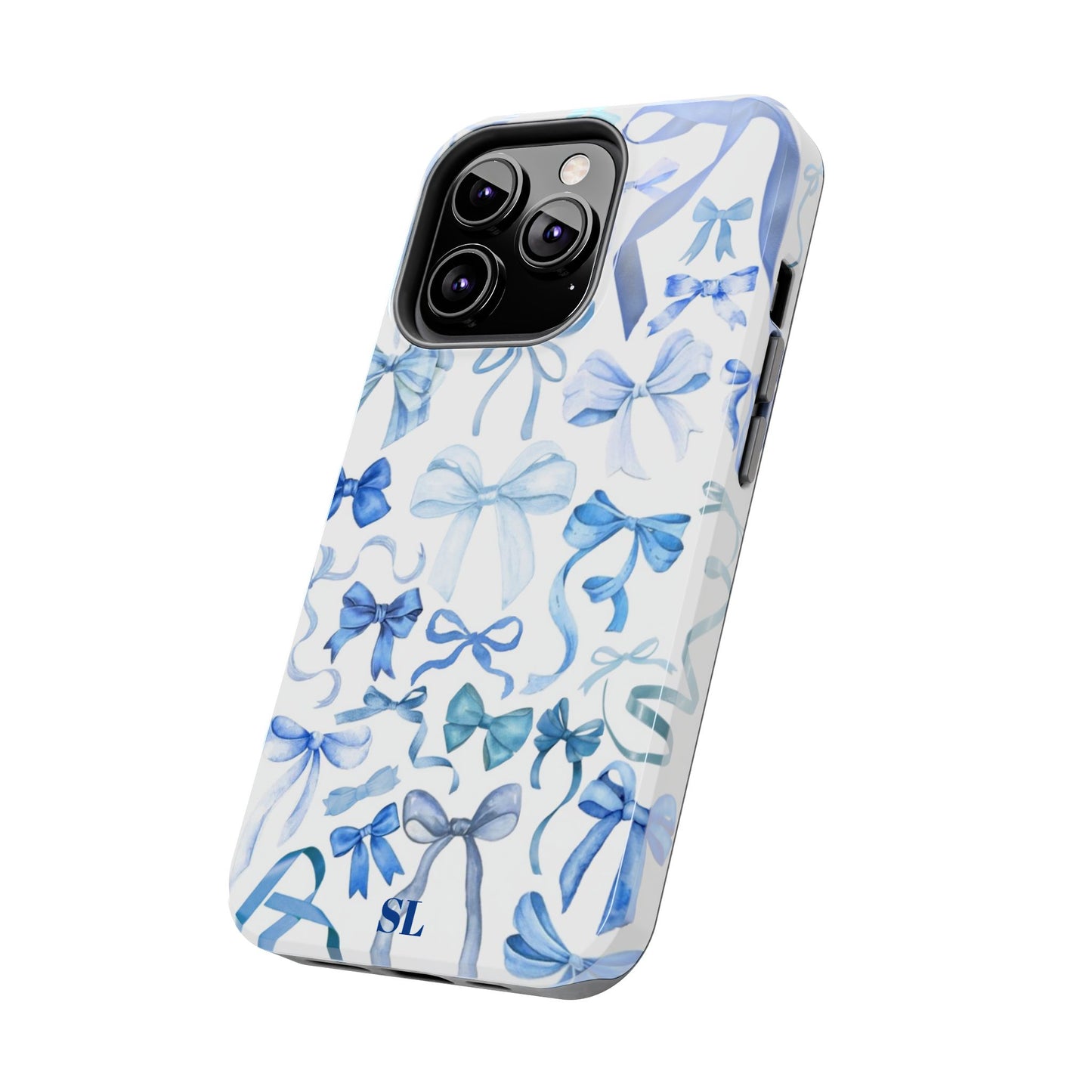 Blue Bows iPhone Case