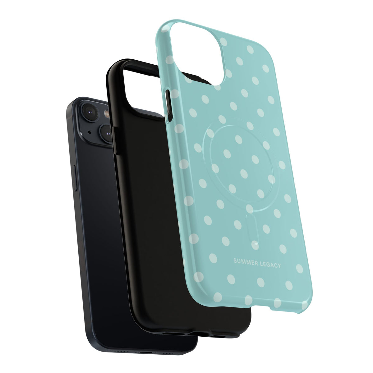 Teal Polka Dot MagSafe Case