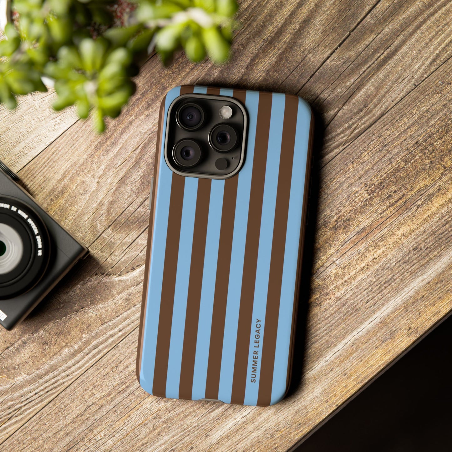 Mocha Stripe iPhone Case