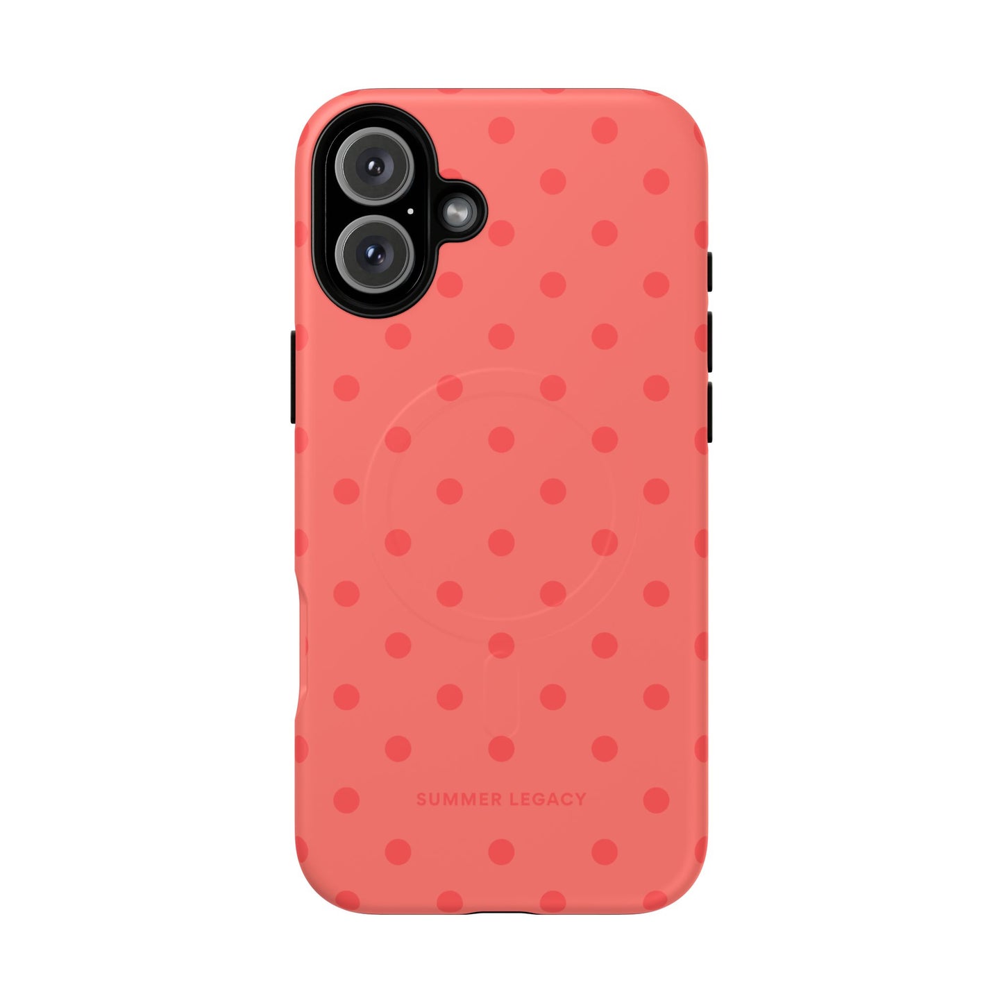 Coral Polka Dot MagSafe Case