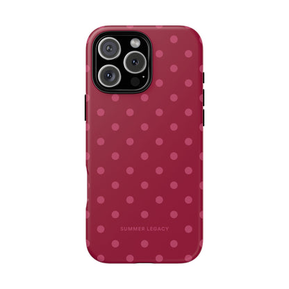 Berry Polka Dot iPhone Case