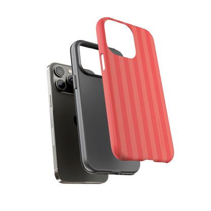 Coral Stripe iPhone Case