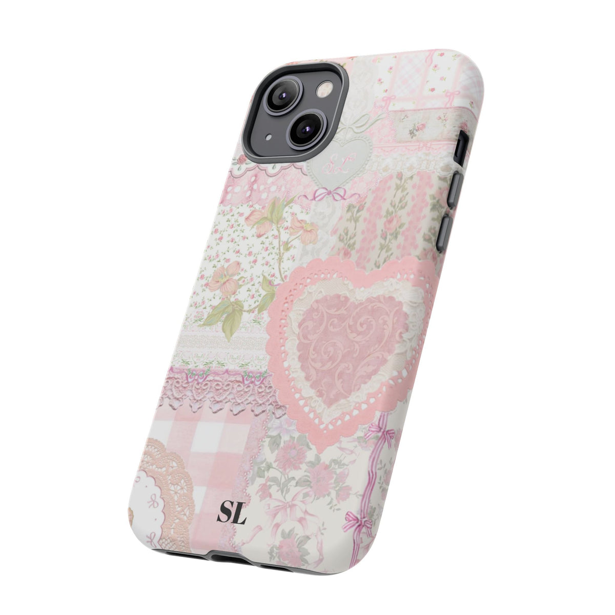 Blushing Floral Patchwork iPhone Case