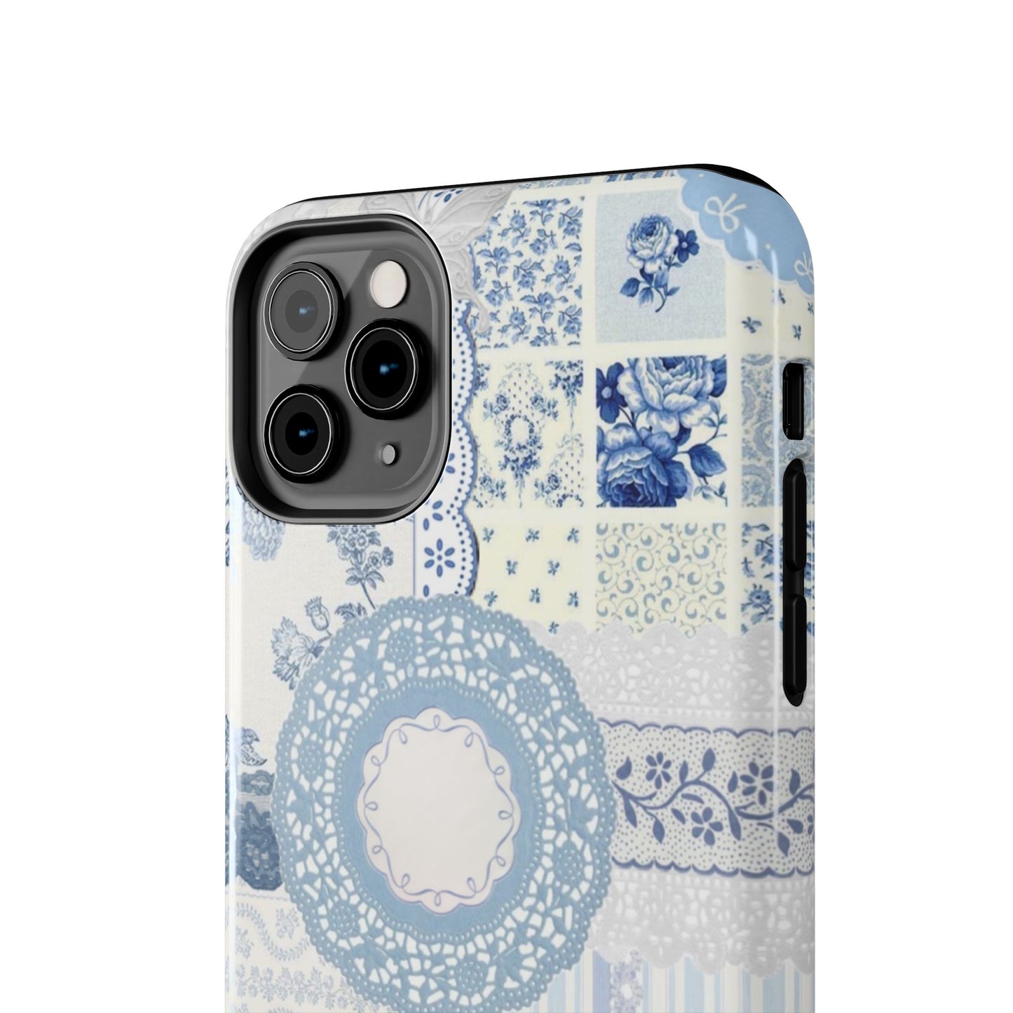 Blue Meadow Patchwork iPhone Case