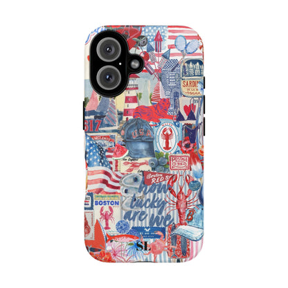Red, White & Blue iPhone Case