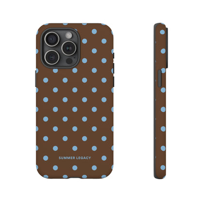 Mocha Polka Dot iPhone Case