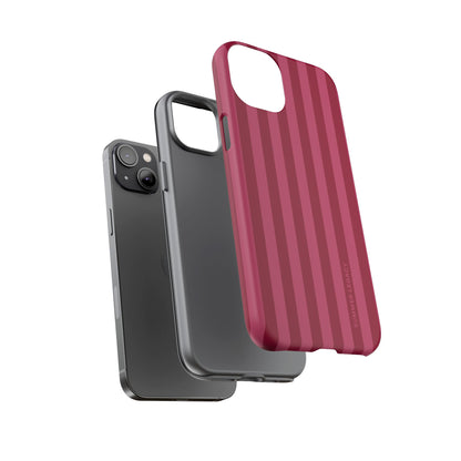 Berry Stripe iPhone Case