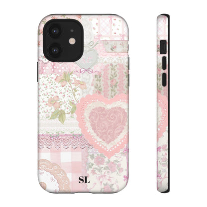 Blushing Floral Patchwork iPhone Case