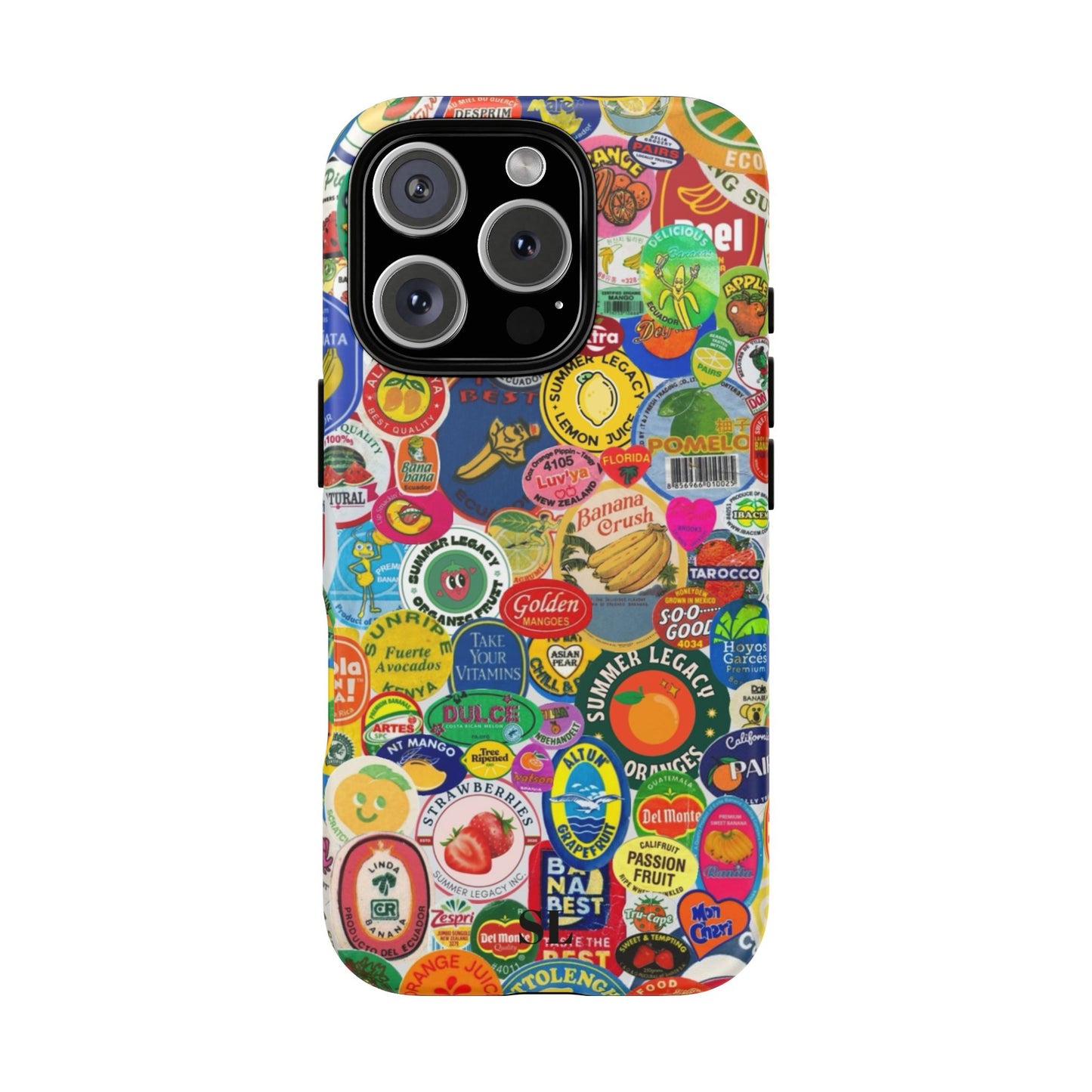 Fruit Stickers iPhone Case