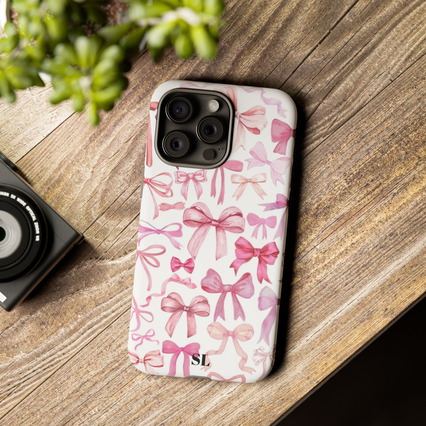 Pink Bows iPhone Case