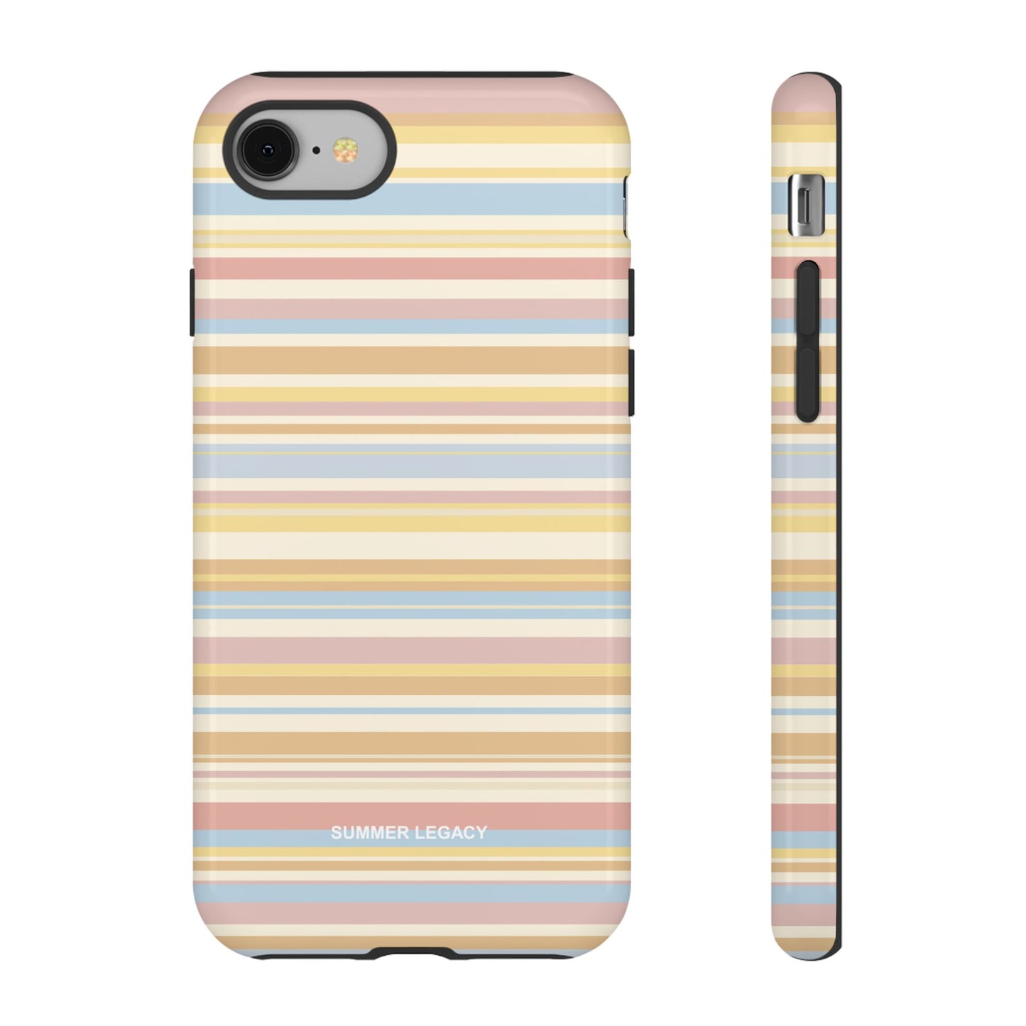Lychee Multi-stripe iPhone Case