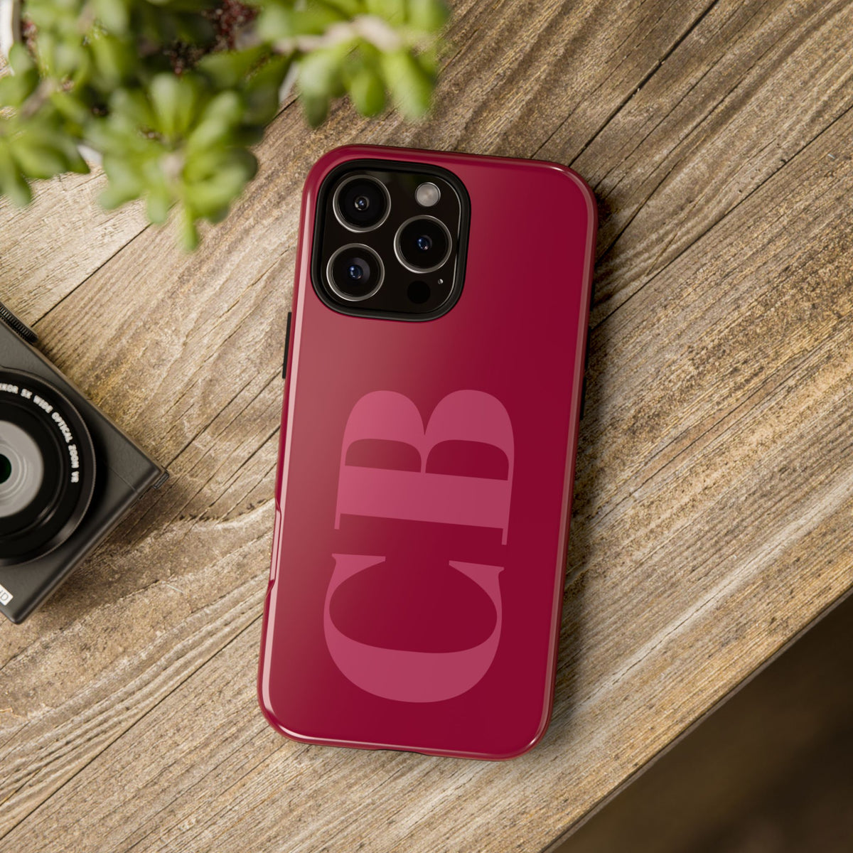 Berry Custom Initial iPhone Case