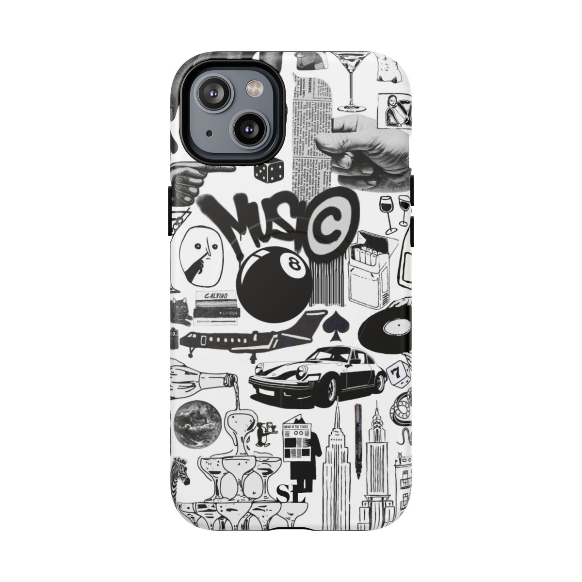 Black and White MagSafe Case