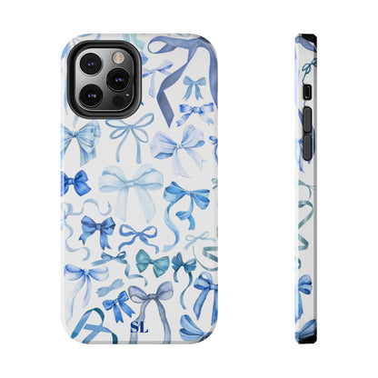 Blue Bows iPhone Case