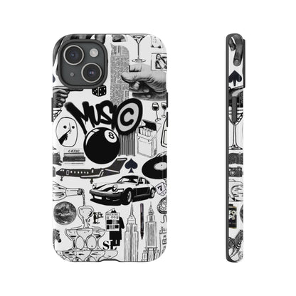 Black and White iPhone Case