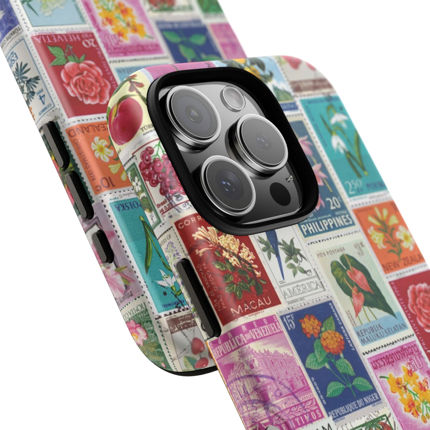 Postcard Stamps iPhone Case