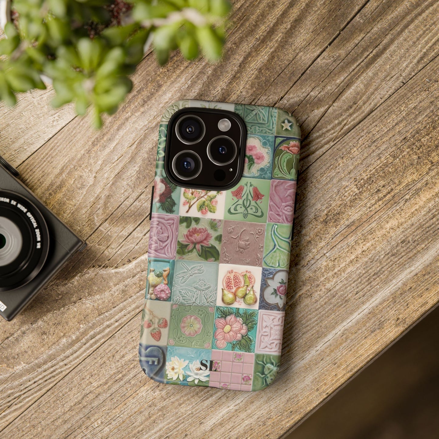 Garden Mosaic Tiles iPhone Case