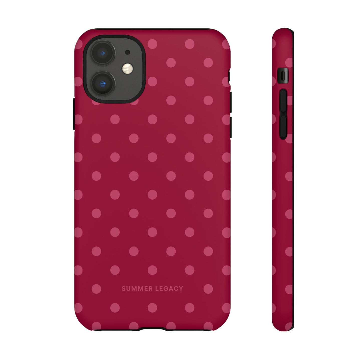Berry Polka Dot iPhone Case