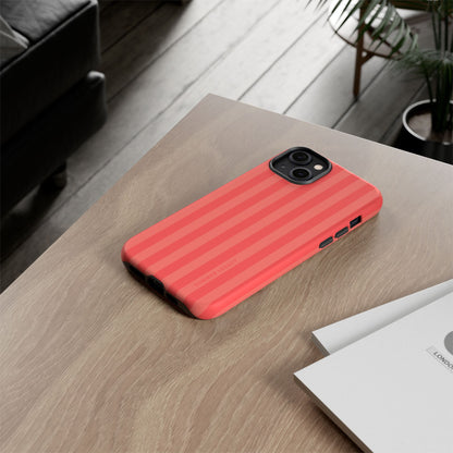 Coral Stripe iPhone Case