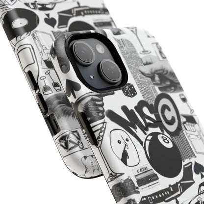 Black and White MagSafe Case