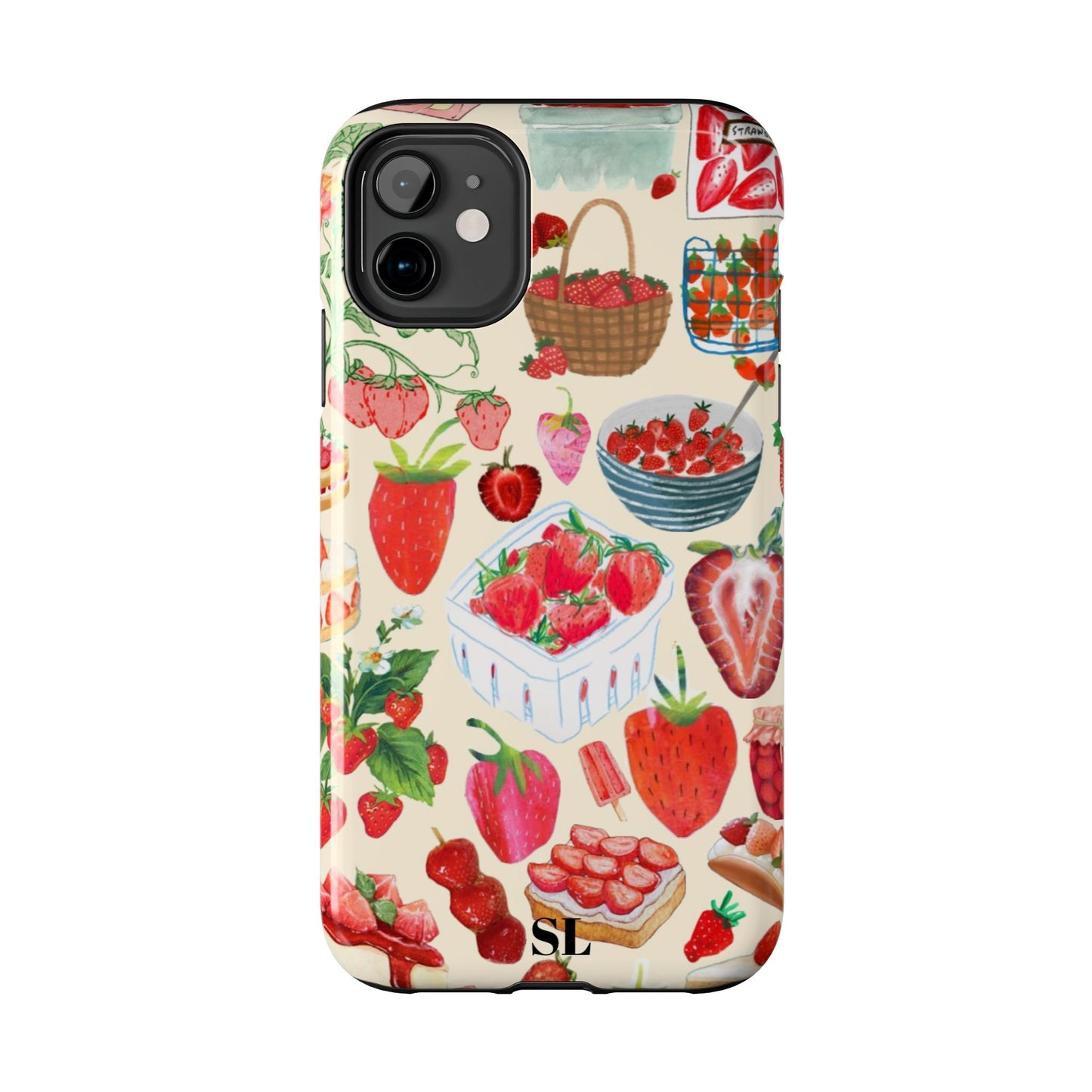 Strawberry Collage iPhone Case