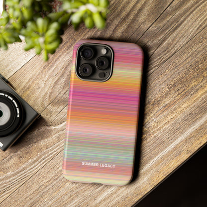 Champagne Ombre Stripe iPhone Case