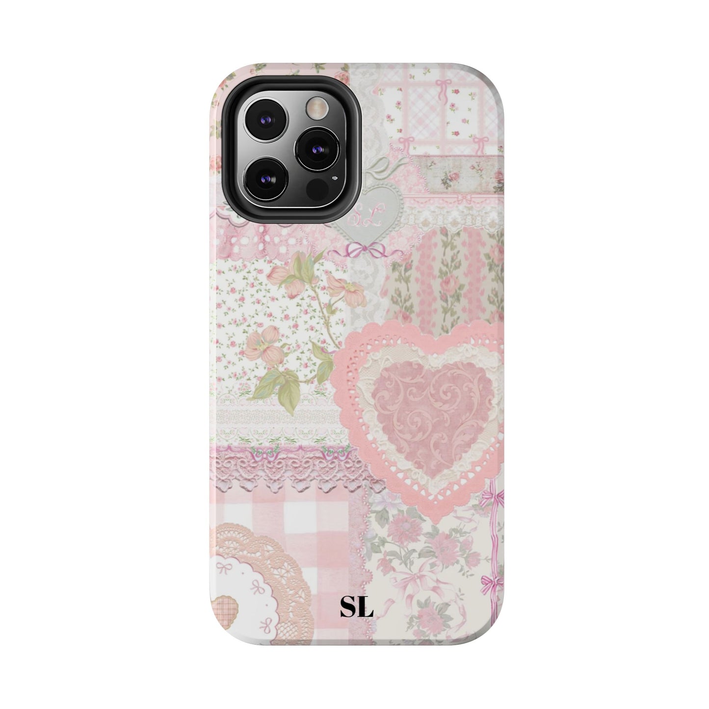 Blushing Floral Patchwork iPhone Case