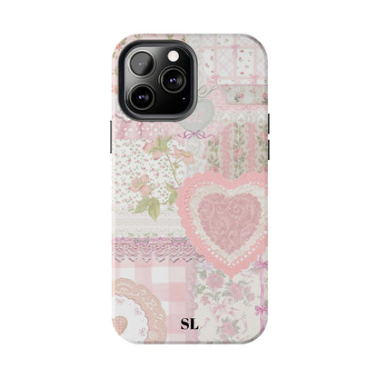 Blushing Floral Patchwork iPhone Case