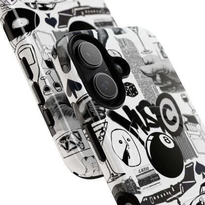 Black and White MagSafe Case