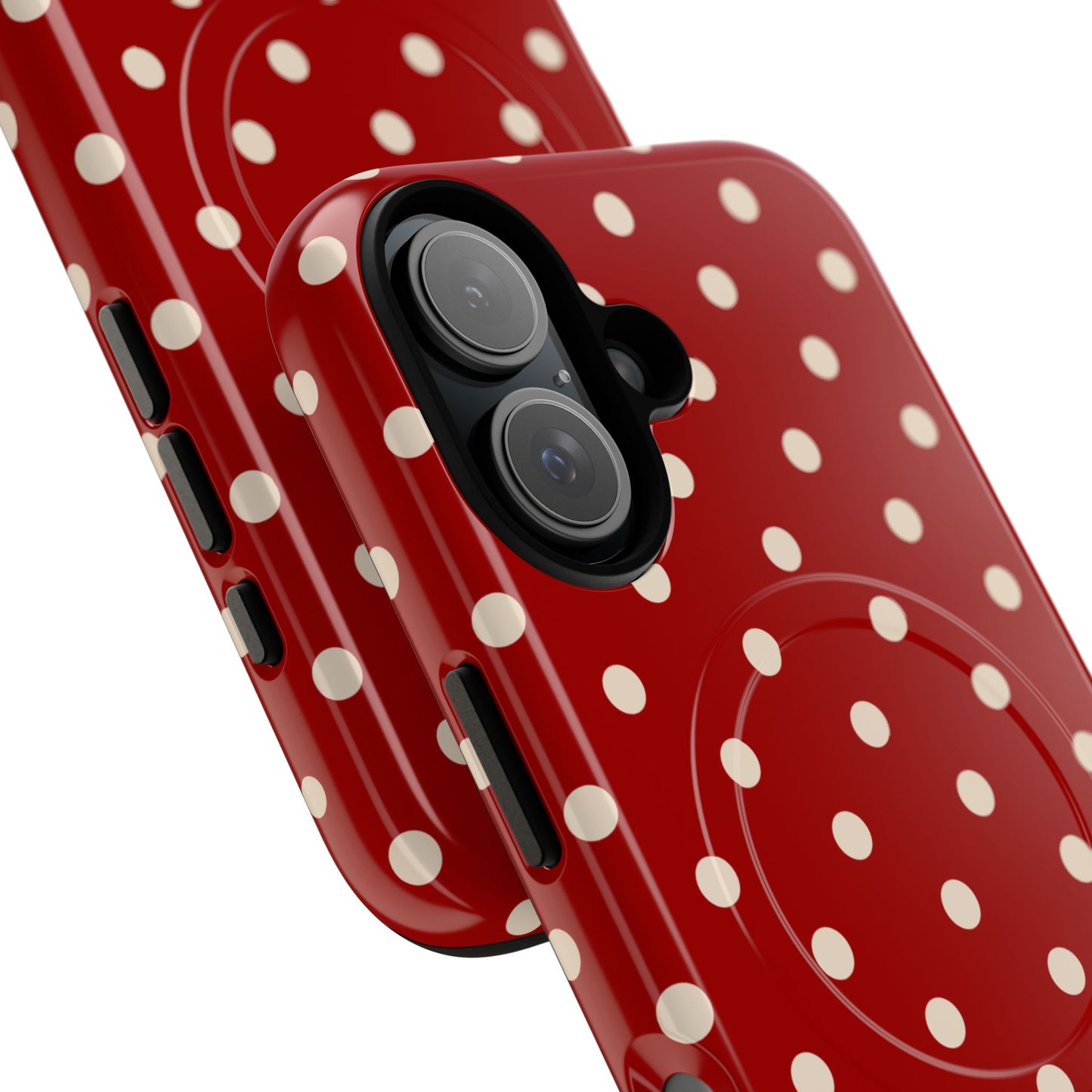 Crimson Polka Dot MagSafe Case