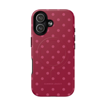 Berry Polka Dot MagSafe Case