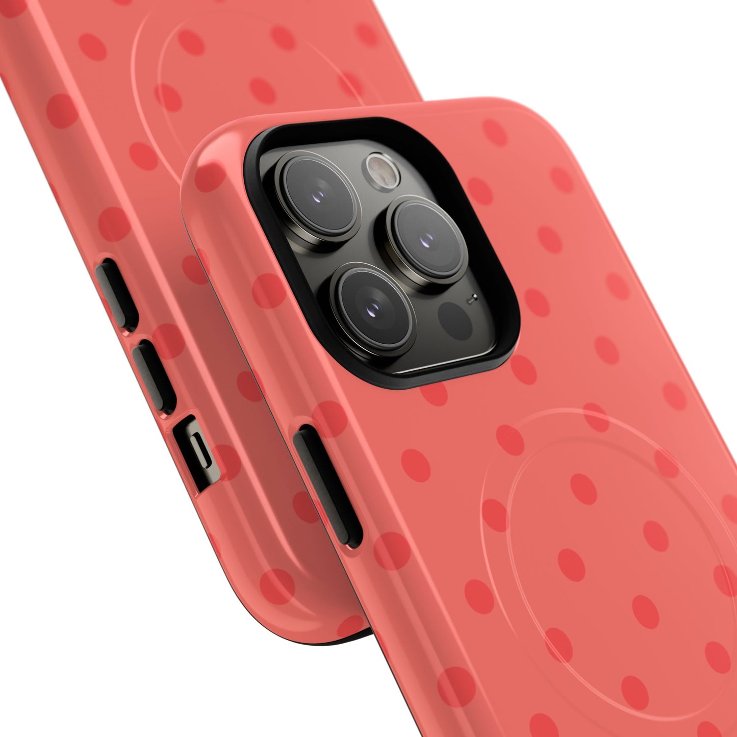 Coral Polka Dot MagSafe Case
