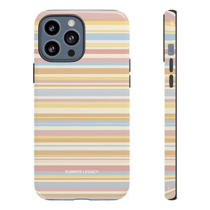 Lychee Multi-stripe iPhone Case