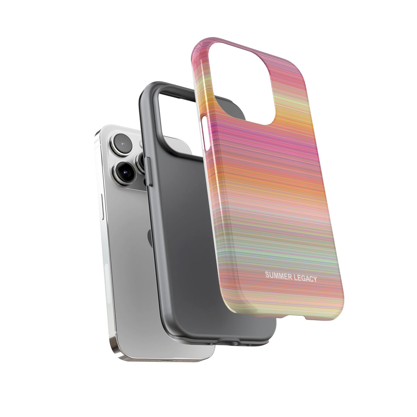 Champagne Ombre Stripe iPhone Case
