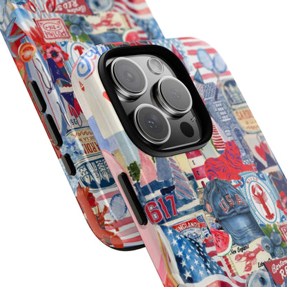 Red, White & Blue iPhone Case