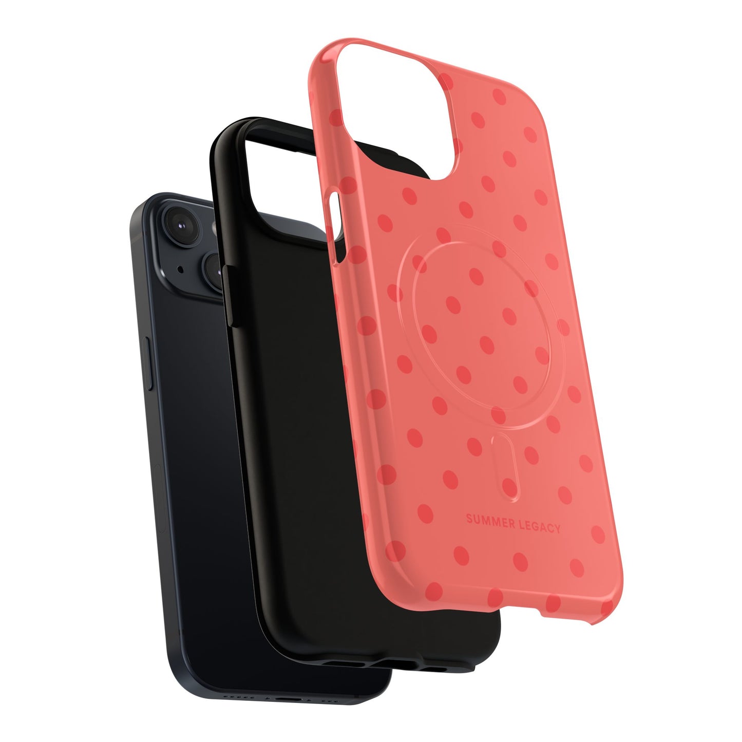 Coral Polka Dot MagSafe Case
