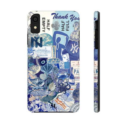 Blue Collage iPhone Case