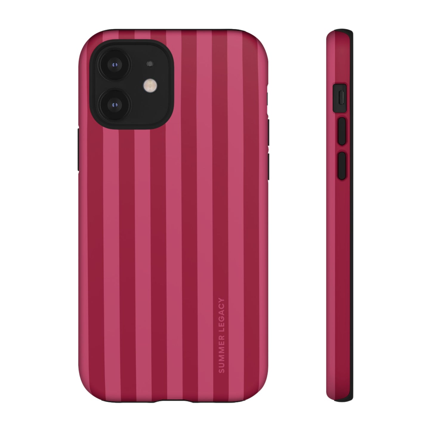Berry Stripe iPhone Case