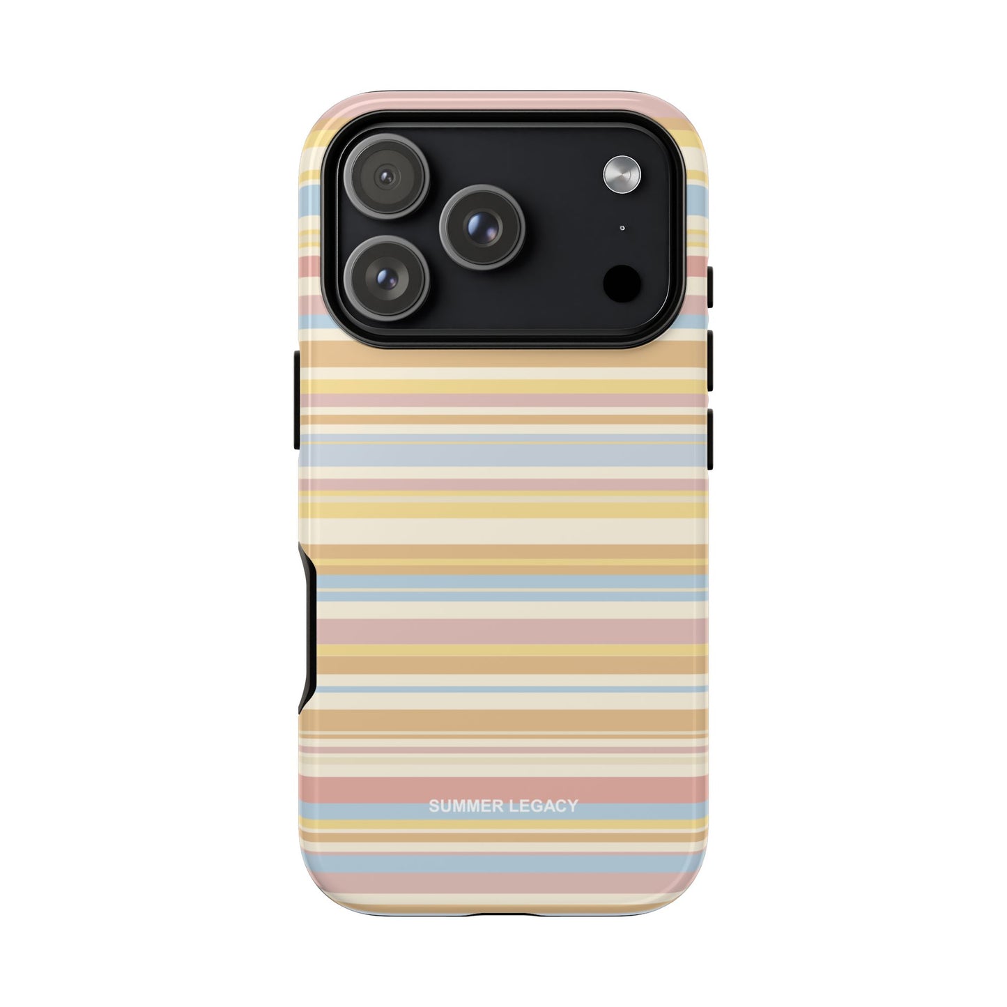 Lychee Multi-stripe iPhone Case