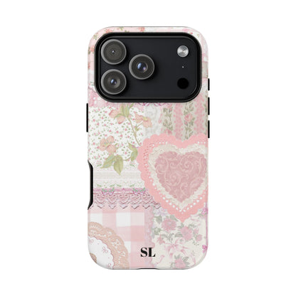 Blushing Floral Patchwork iPhone Case