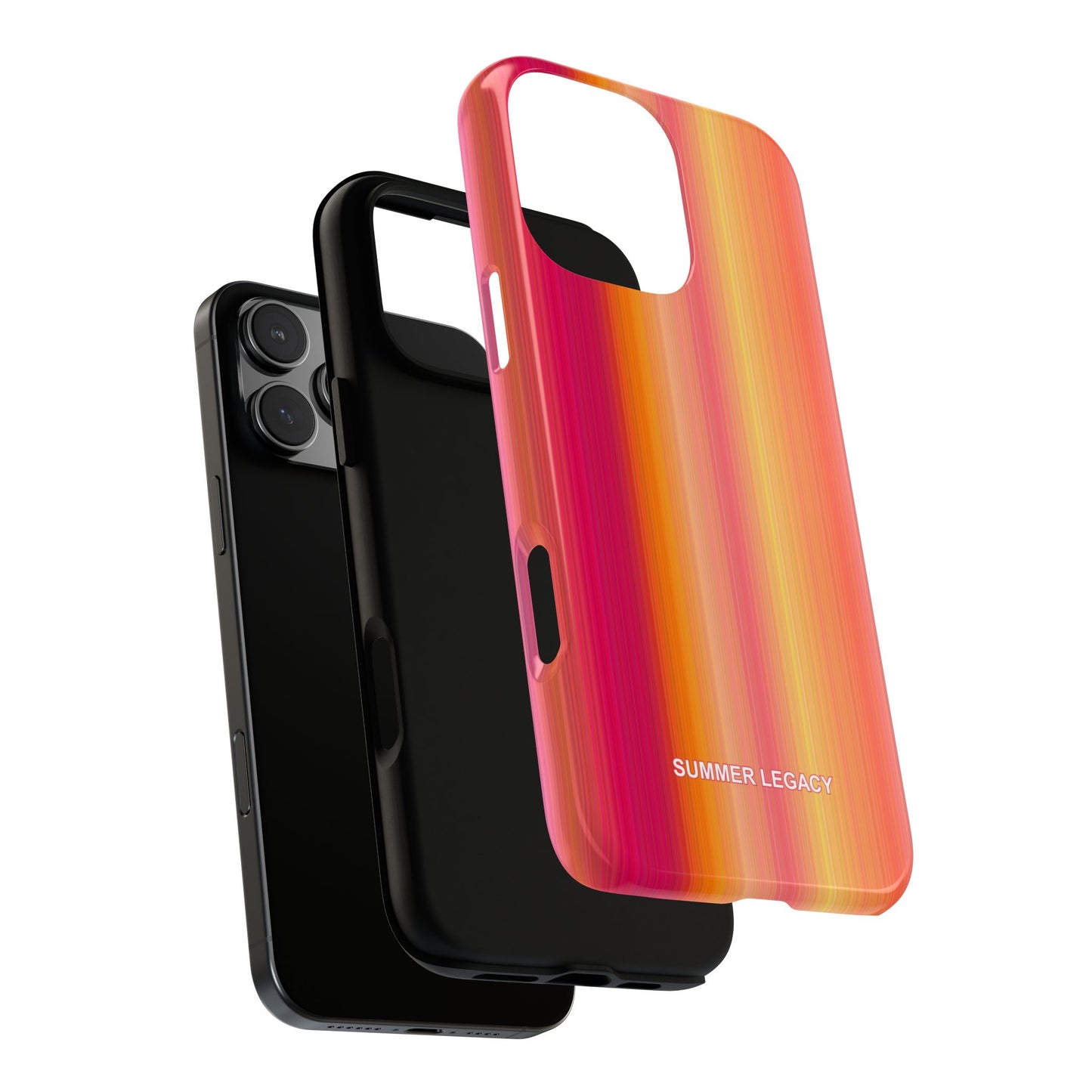Amber Glow Ombre Stripe iPhone Case