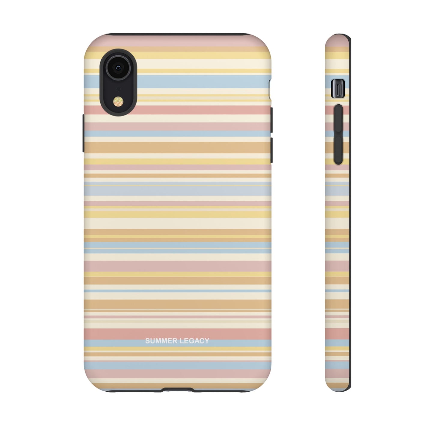 Lychee Multi-stripe iPhone Case