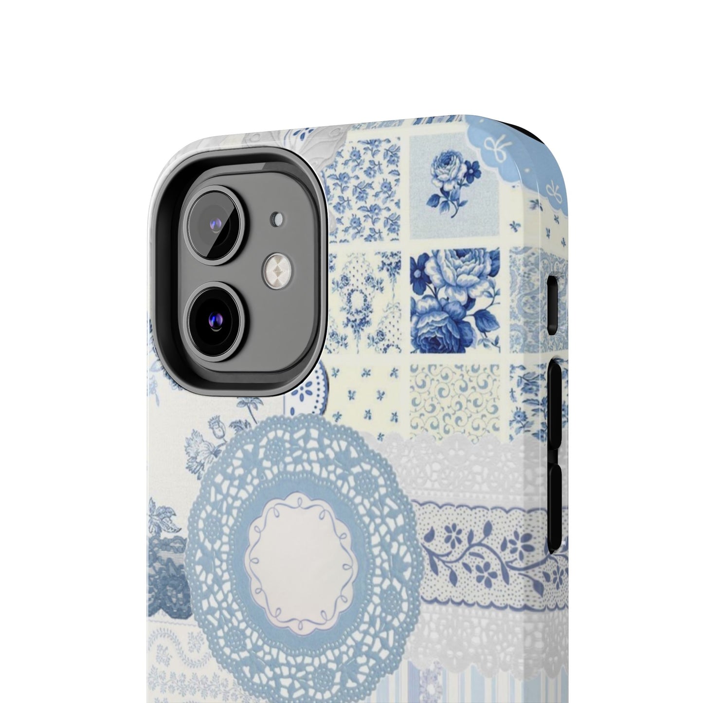 Blue Meadow Patchwork iPhone Case