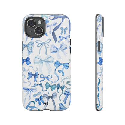 Blue Bows iPhone Case