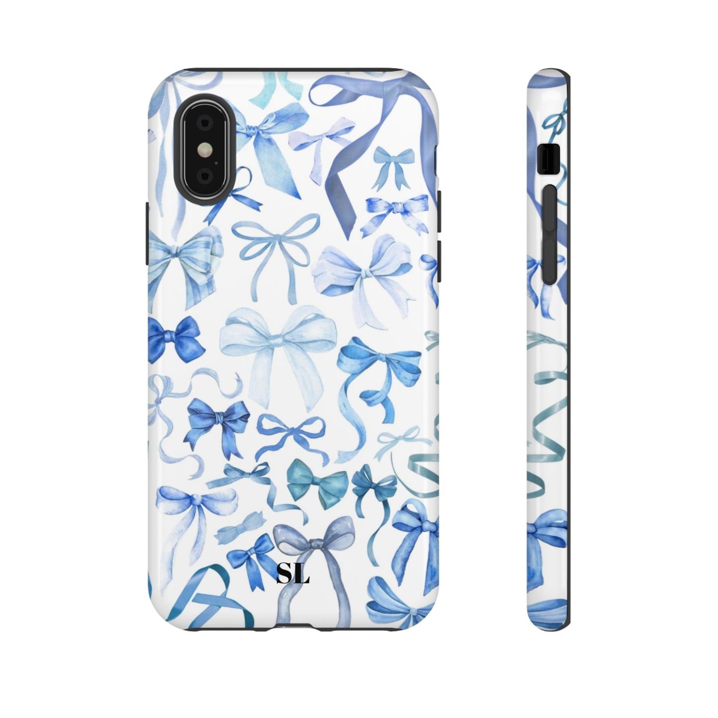 Blue Bows iPhone Case